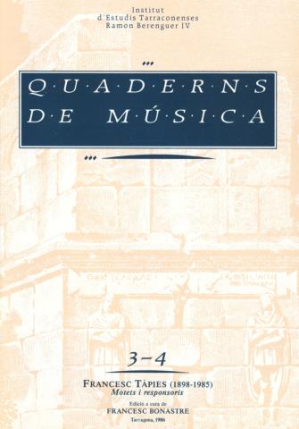 Quaderns que recullen una sèrie d'obres musicals vinculades a Tarragona.