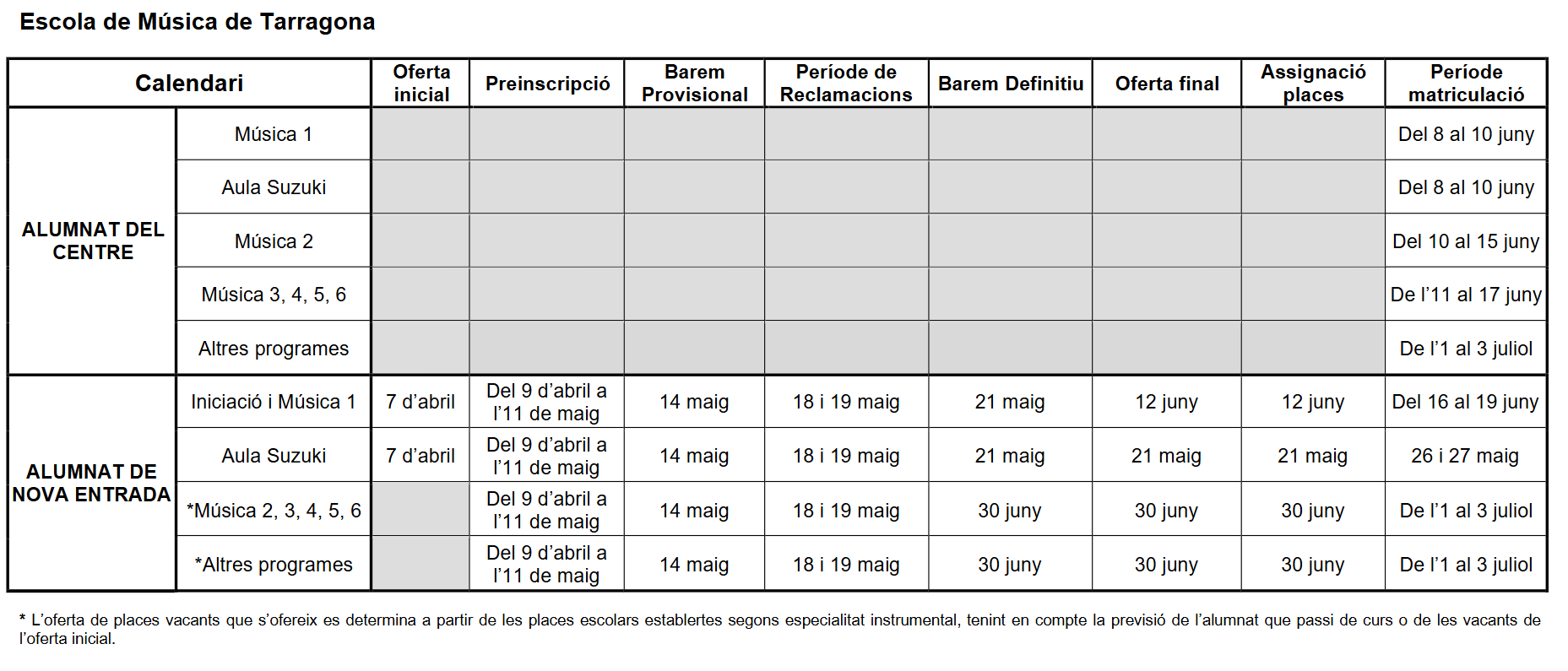Calendari