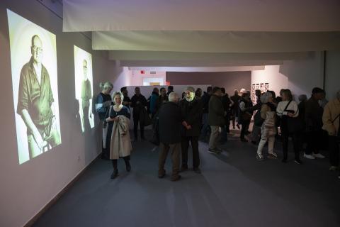 La mostra, el dia de la inauguració, al desembre