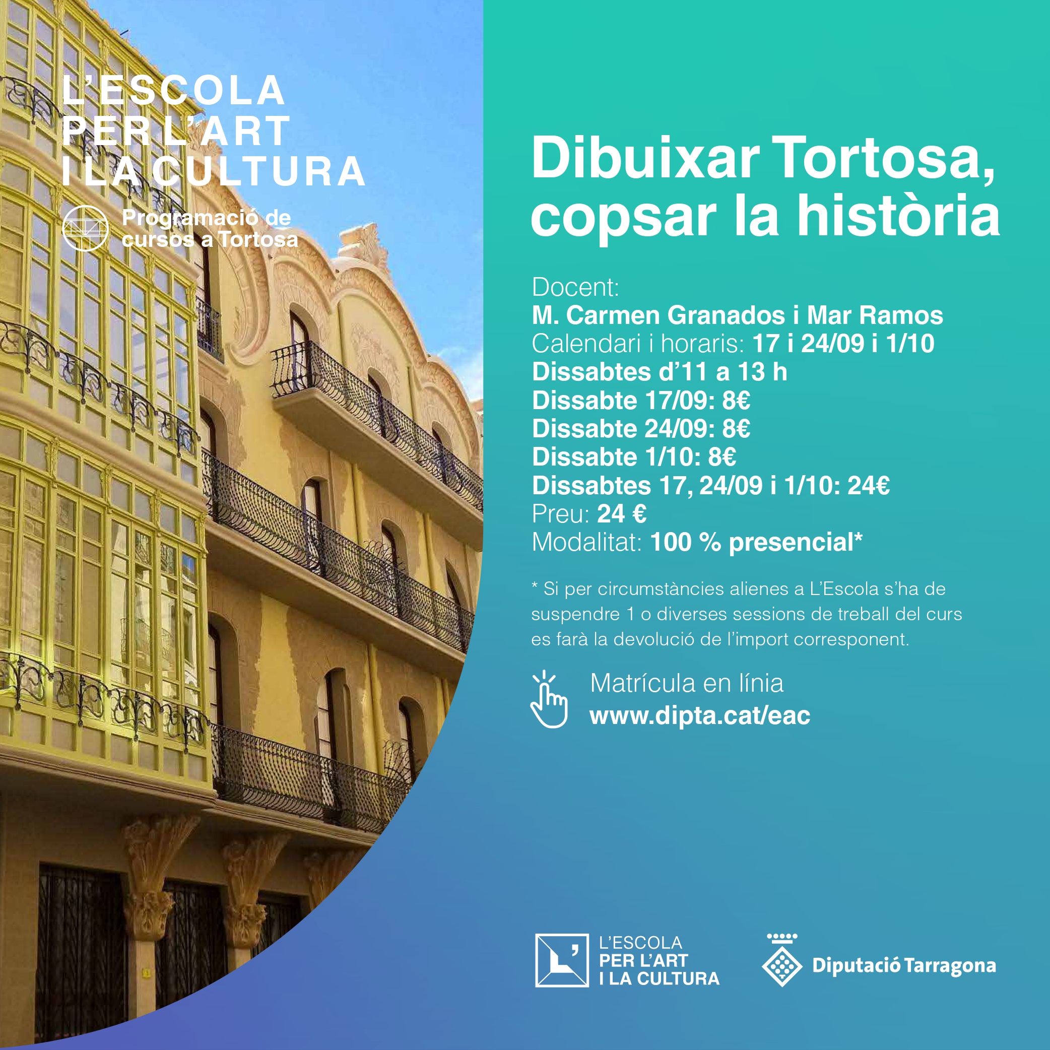 Dibuixar Tortosa,copsar la història
