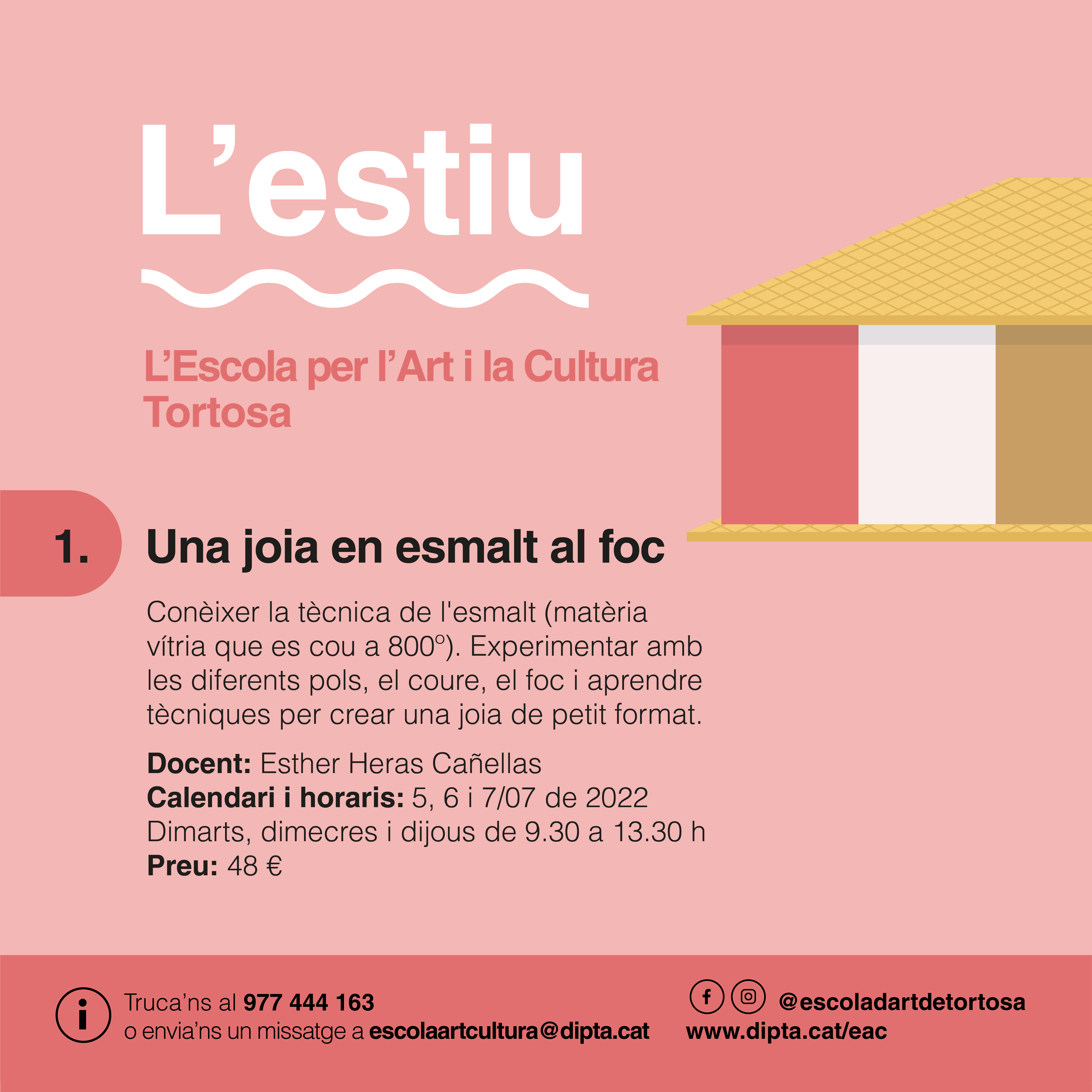 Una joia en esmalt al foc