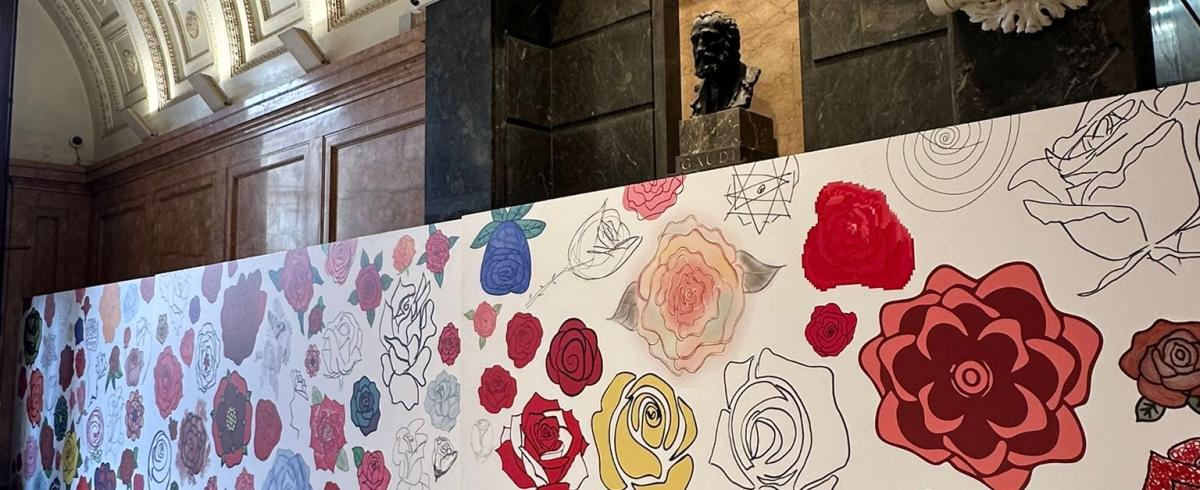 Decoració de l'entrada de l'Ajuntament