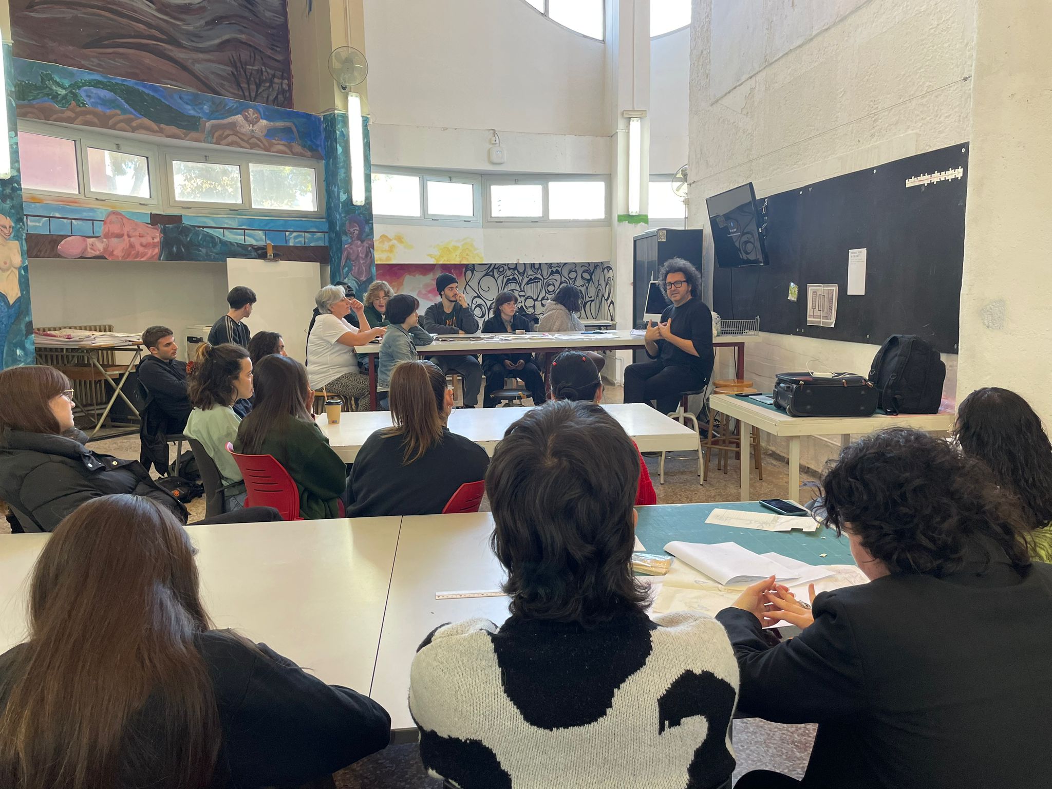 treball a l'aula amb Daniel Andújar