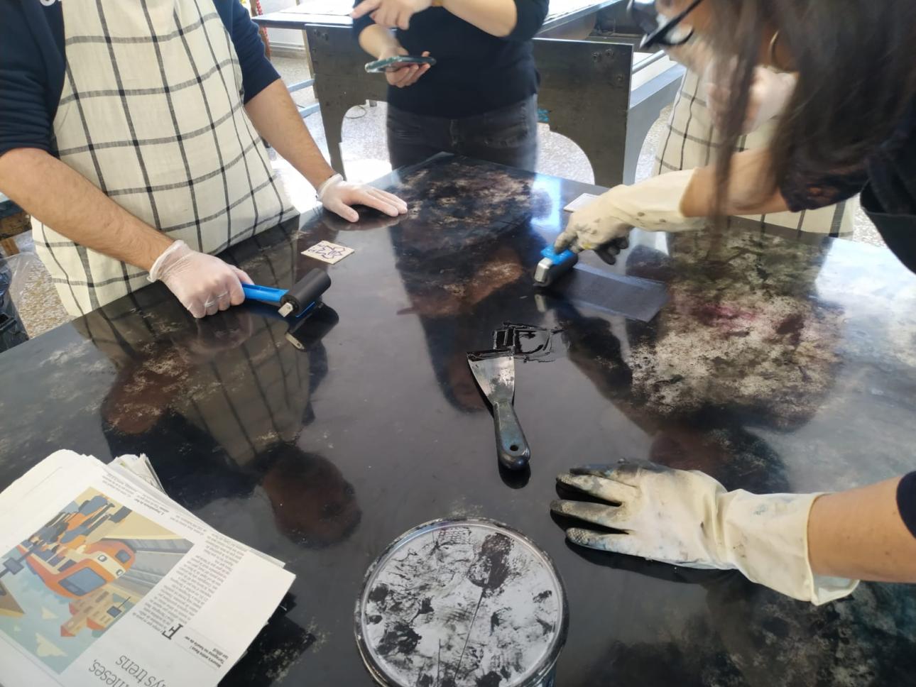 la tècnica del gravat com a eina d’aprenentatge interdisciplinari