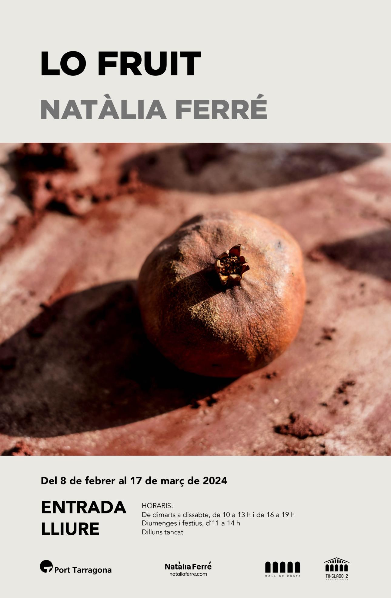 cartell exposició Natàlia Ferré, ex alumna de l'EADTarragona