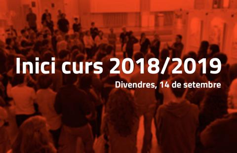 Inici del curs 2018/2019 el proper divendres 14 de setembre