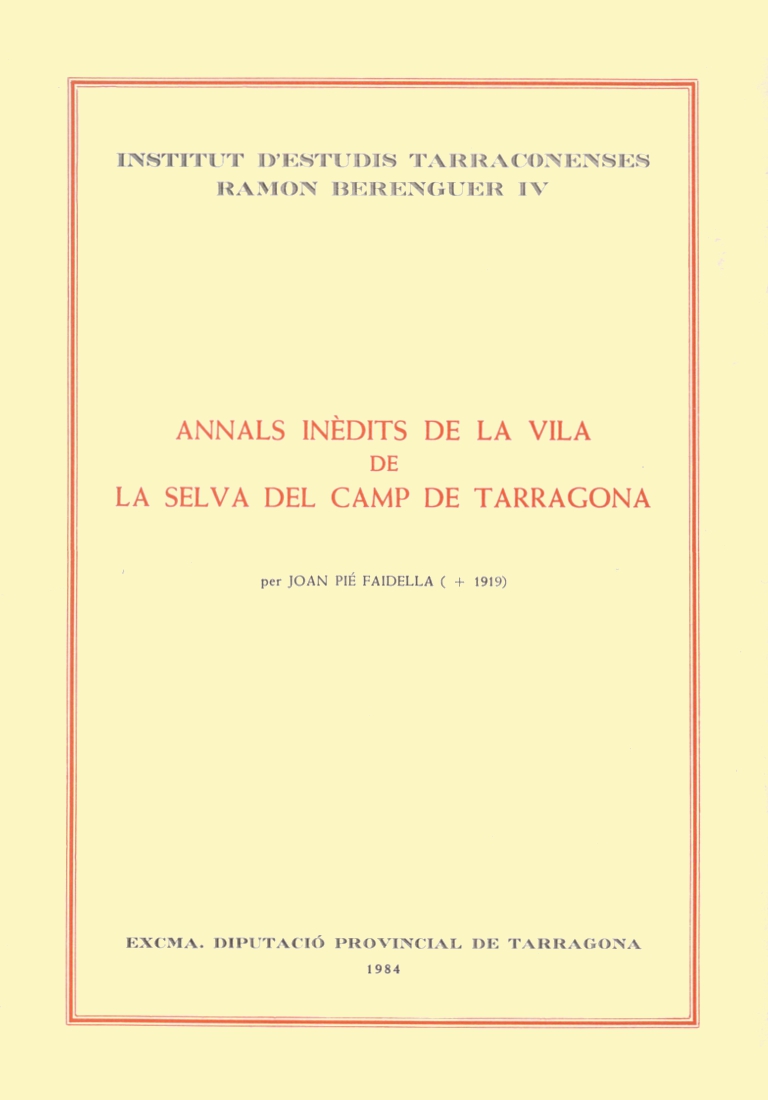 portada Annals inèdits