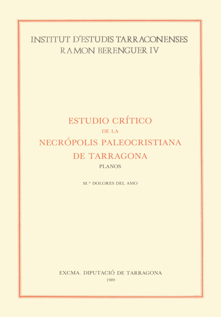 En aquest tercer volum es reuneixen els plànols necessaris per a la millor comprensió del text escrit de l'"Estudi Crítico de la Necrópolis Paleocristiana de Tarragona", publicat l'any 1979.
