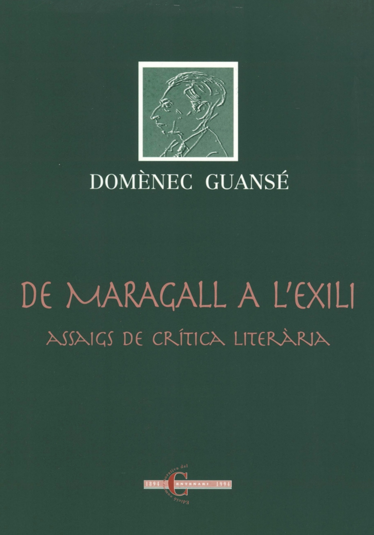 Portada de Maragall a l'exili