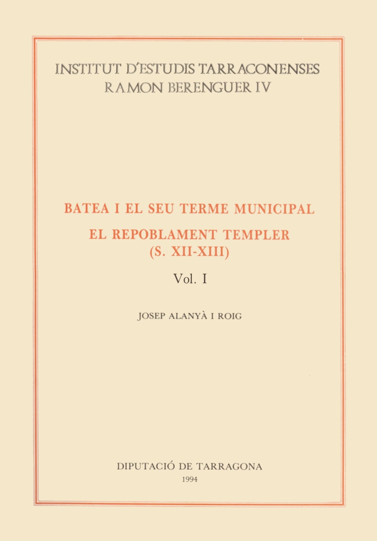 portada Batea Vol. I