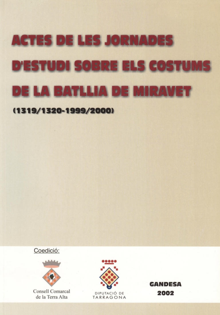 portada Actes Jornades Batalla Miravet