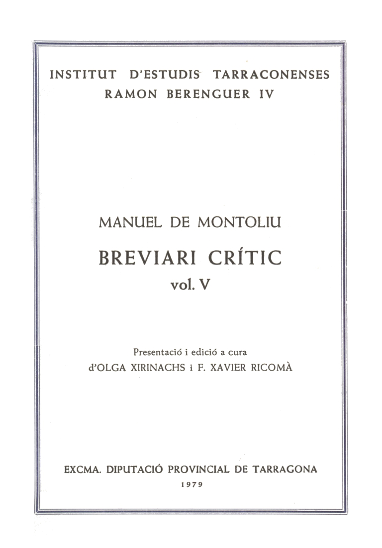 portada Breviari V