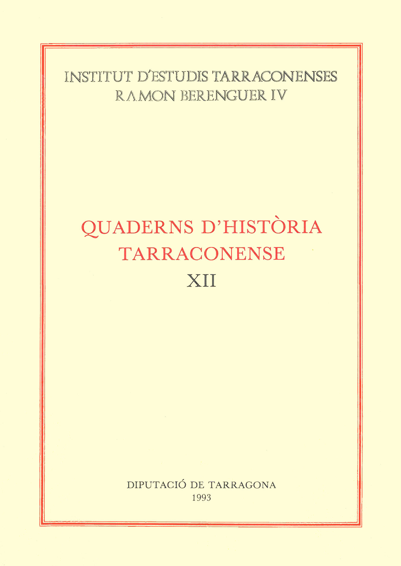 Repertori bibliogràfic que aplega ressenyes de treballs històrics apareguts durant l’any abans de la data de publicació.