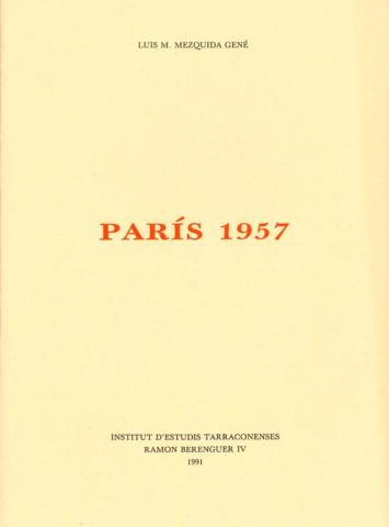 Portada París 1957