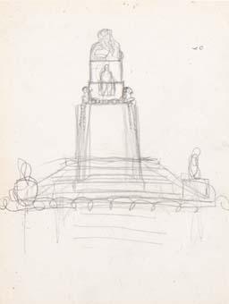 Esbós de monument a Saavedra