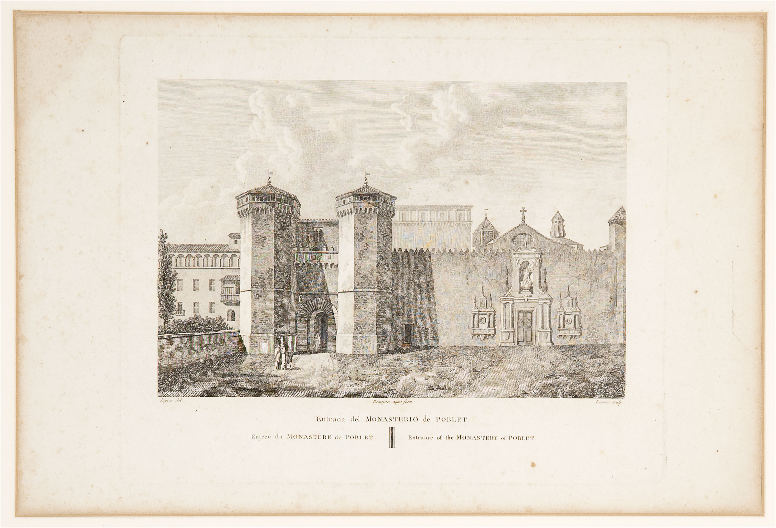 Entrada del Monasterio de Poblet | Baugeau