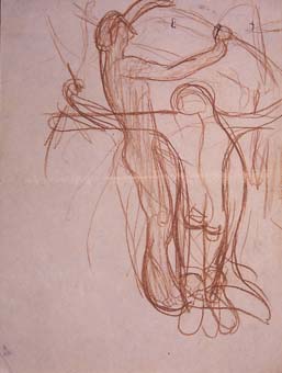 Croquis-4. Croquis dues figures | Julio Antonio (Rodríguez Hernández, Julio Antonio)
