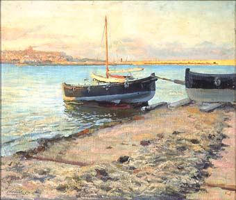 Barques, al fons Tarragona | Sancho Piqué, Josep