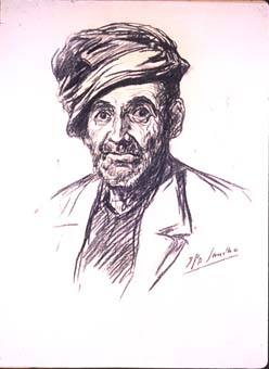 Vell amb gorra | Sancho Piqué, Josep