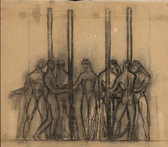 Estudi per a un fris. Monument a Granados | Julio Antonio (Rodríguez Hernández, Julio Antonio)