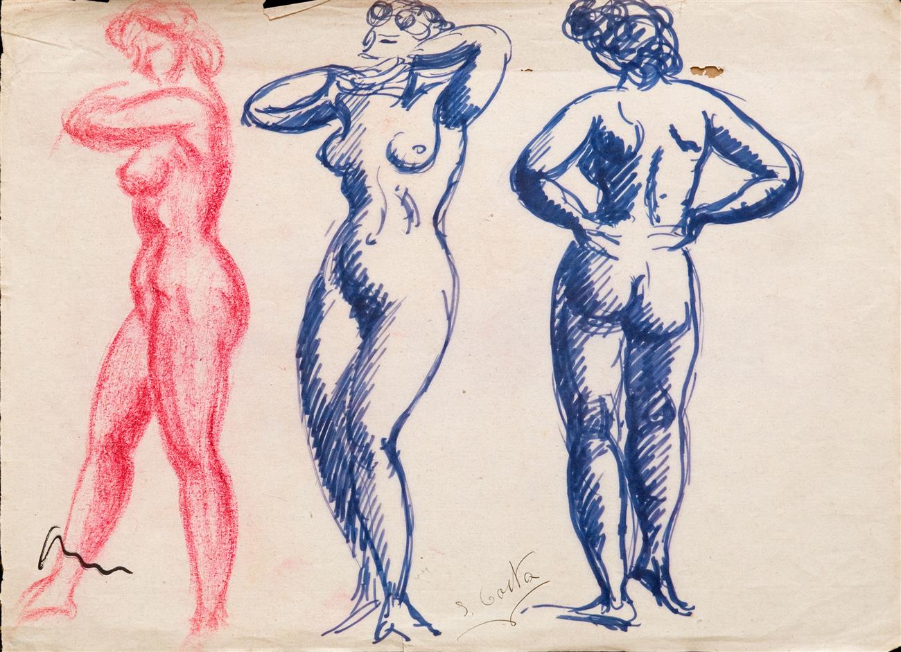 Tres figures femenines | Costa Vaqué, Santiago