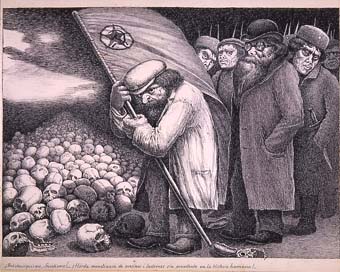 Horrors d'una guerra:"¡Bolcheviquismo, Sovietismo!...¡Horda monstruosa de asesinos i ladrones sin precedente en la História humana!" | Sancho Piqué, Josep