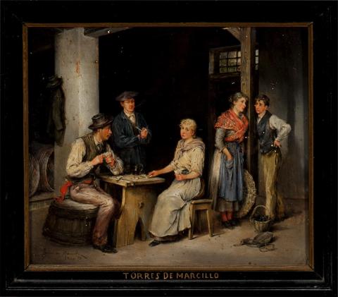 Interior amb figures