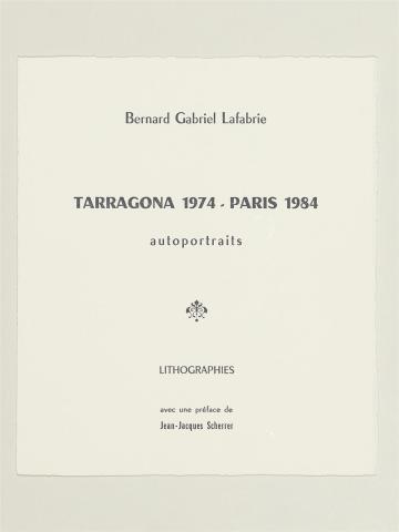 Tarragona 1974 - Paris 1984 Autoportraits