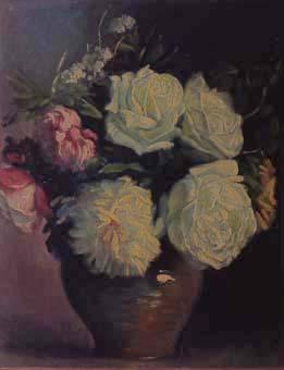 Gerro de terrissa amb flors