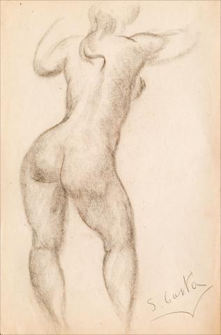 Nu femení d'esquena