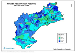&Iacute;ndex recanvi de la poblaci&oacute; en edats actives