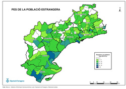 Pes de la poblaci&oacute; estrangera