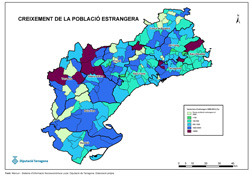 Creixement de la poblaci&oacute; estrangera