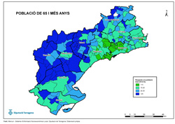 Poblaci&oacute; de m&eacute;s de 65 anys