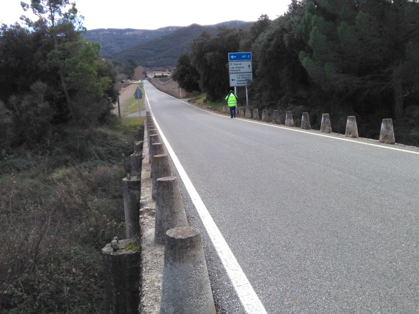 Iniciada la segona fase de la millora de la carretera TV-7002 de Vimbodí a Poblet