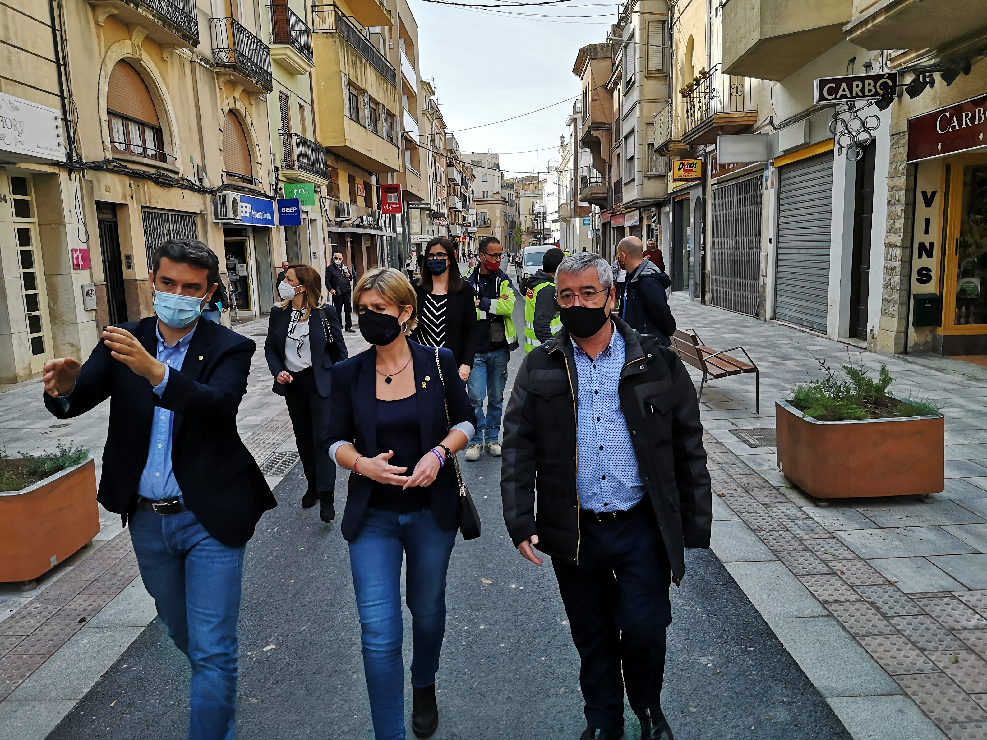 El Vendrell amplia l’illa de vianants del centre urbà amb la col·laboració del Pla d’Acció Municipal de la Diputació