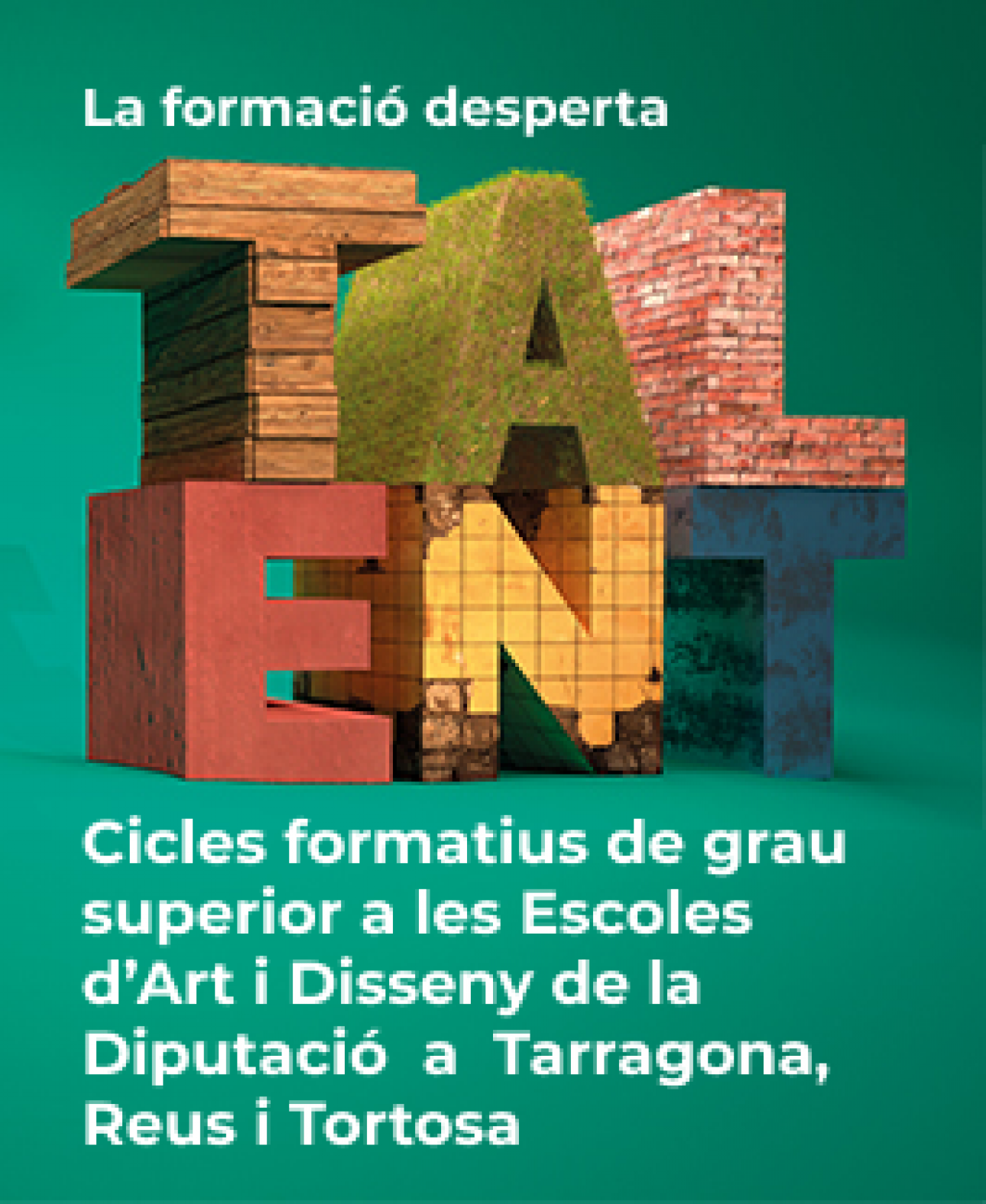 Preinscripció als cicles de grau superior de les Escoles d’Art i Disseny de la Diputació