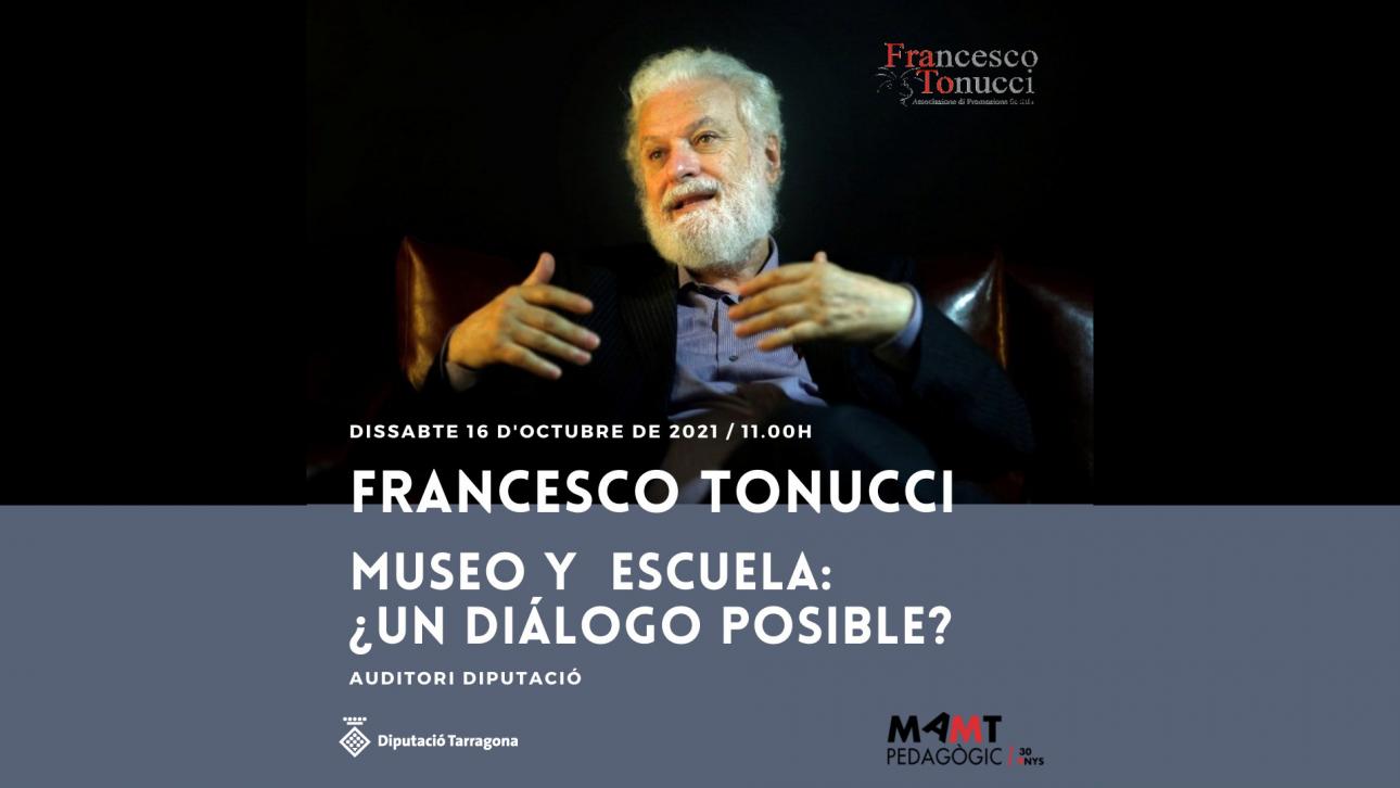 Conferència: Museo y escuela: ¿Un diàlogo posible? a càrrec de Francesco Tonucci