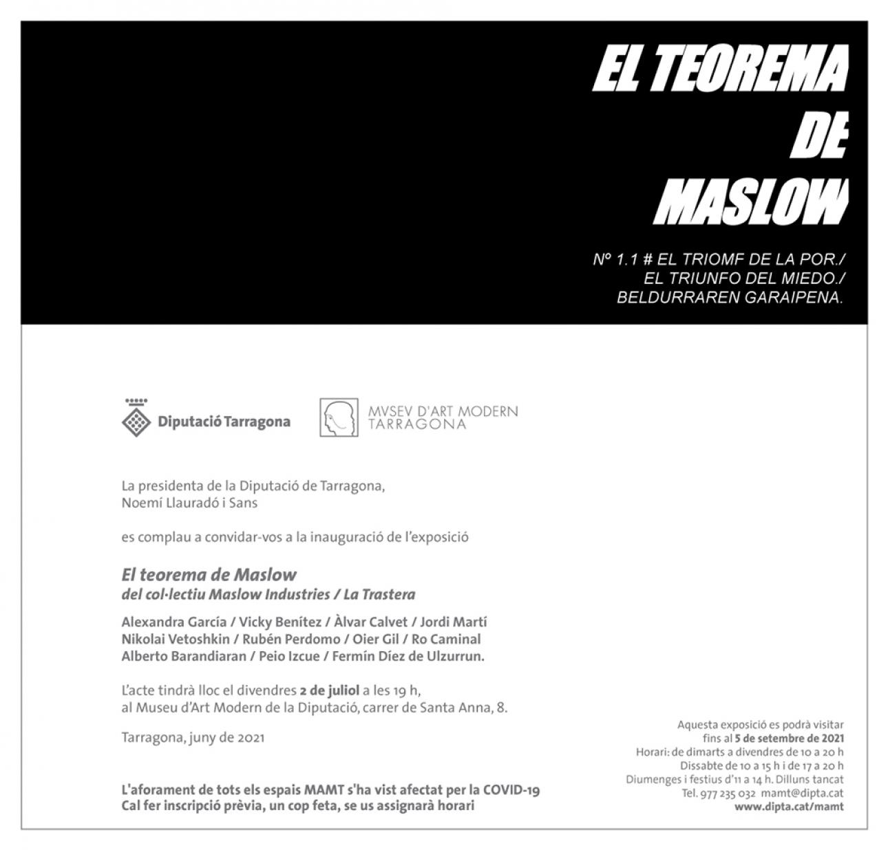 Exposició'El teorema de Maslow' del col·lectiu Maslow Industries / La Trastera