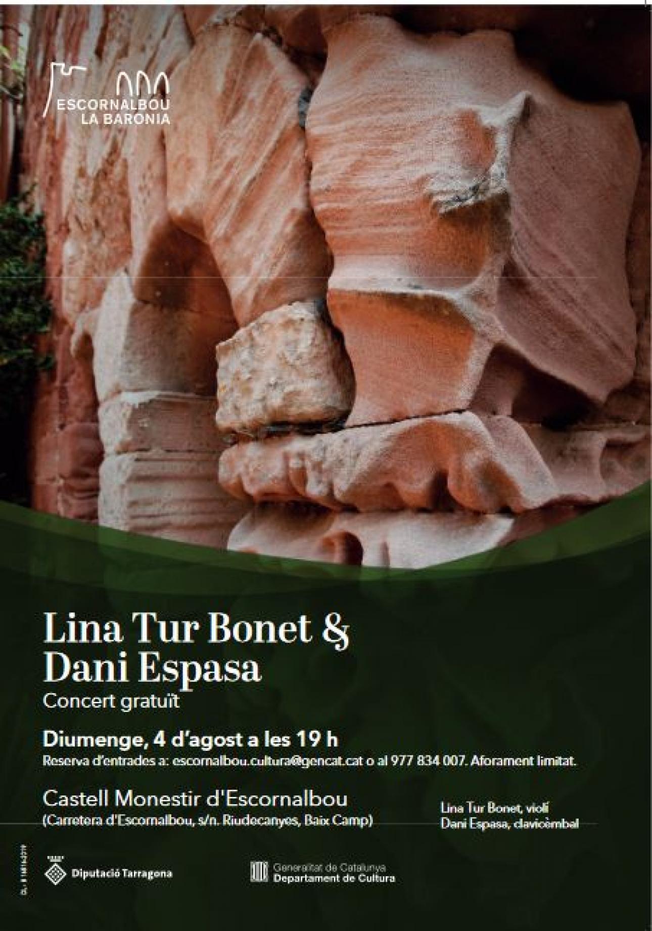 Concert de Lina Tur i Dani Espasa al Castell Escornalbou