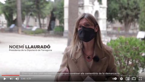 la presidenta presenta el llibre Els cementiris a la demarcació de Tarragona