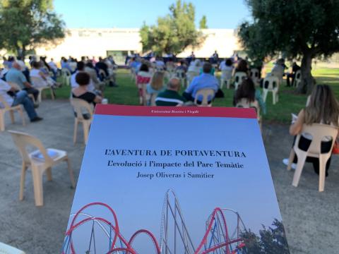 Presentació del llibre 'L’Aventura de PortAventura', impulsat per la Diputació de Tarragona i la Universitat Rovira i Virgili