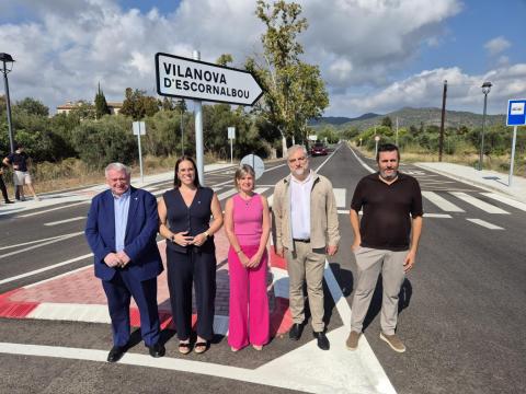 Imatge de la inaguració de la carretera