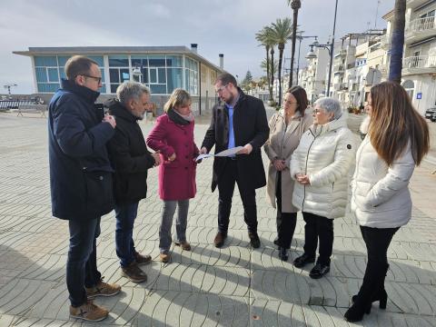 Moment de la visita al Barranc de Sant Jaume