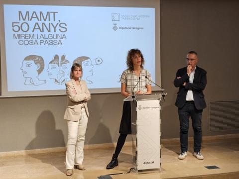 La directora artística de la festa, Judith Pujol, durant la presentació