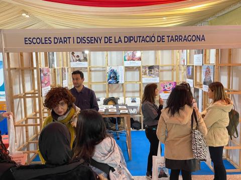 Estand de les escoles d'art i disseny de la Diputació