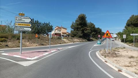 Primeres actuacions en les obres de condicionament de la T-203