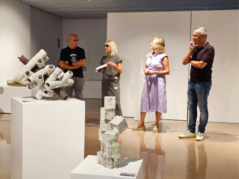 Fotografia de la inauguració de l'exposició