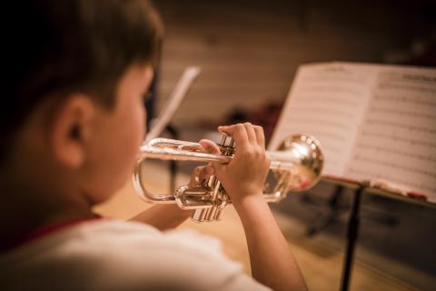 alumne de trompeta de les Escoles i COnservatoris de Música