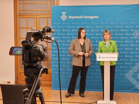 La presidenta de la Diputació, Noemí Llauradó, explica els projectes